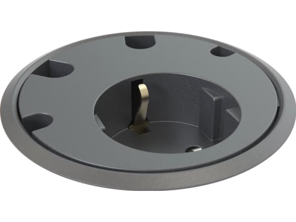 Forming Function Powerdot - 1x Power, 4x cable-throughs | Adjustable | Table, flush installed | Black