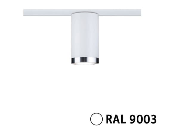 Sporspotlight URail TUBE DIM GU10 maks. 10W 230V hvit RAL9003 / metall