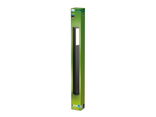 Philips Stratosphere-stolpelys, 3,8 W, Utendørs sokkel/stang-belysning, Antrasitt, Aluminium, IP44, Hage, Terrasse, I