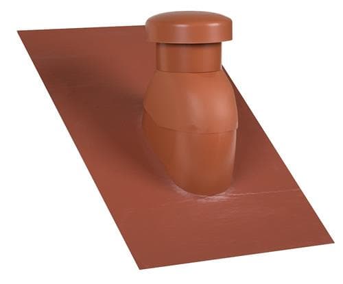 Sabetoflex tuuletuskorkki 5-45° Ø125 punainen PIB