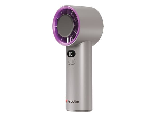 VERBATIM Cool’n’Go IceTouch Handheld Fan Grey/Purple