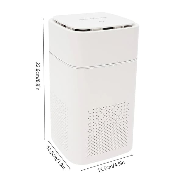 Pöytämallinen ilmanpuhdistin, 12W negatiiviset ionit, 3-kerroksinen ...