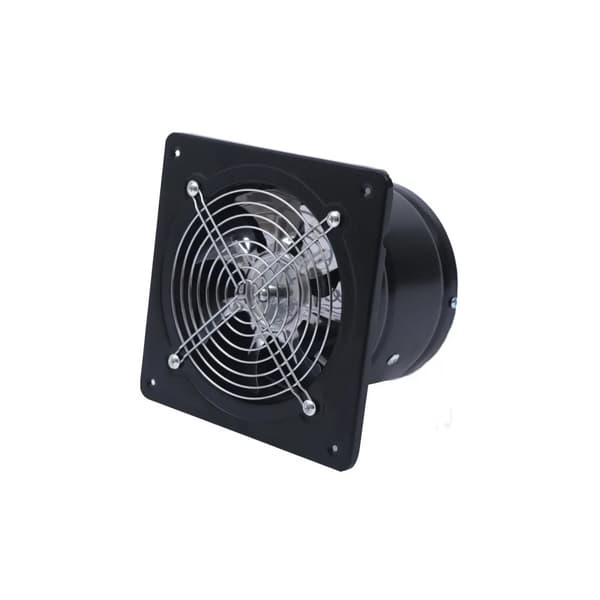 Axial industrifläkt, väggfläkt 40 W 220 V, till-/frånluft, svart