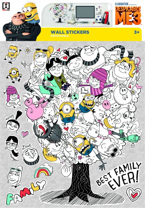 Minions - Best family! wallsticker