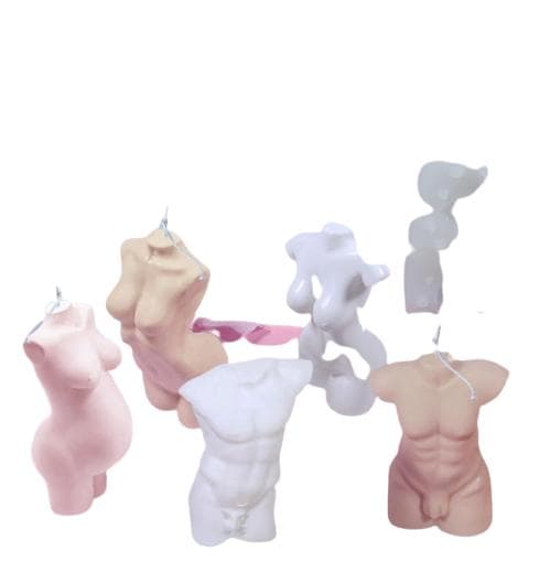 staty Människokropp Silikonform mold Stearinljus Plaster Candle
