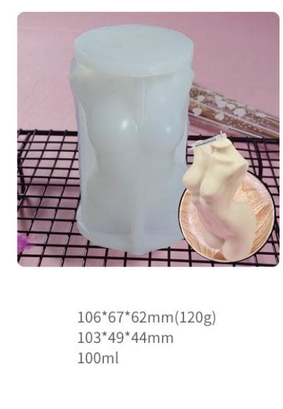 staty Människokropp Silikonform mold Stearinljus Plaster Candle