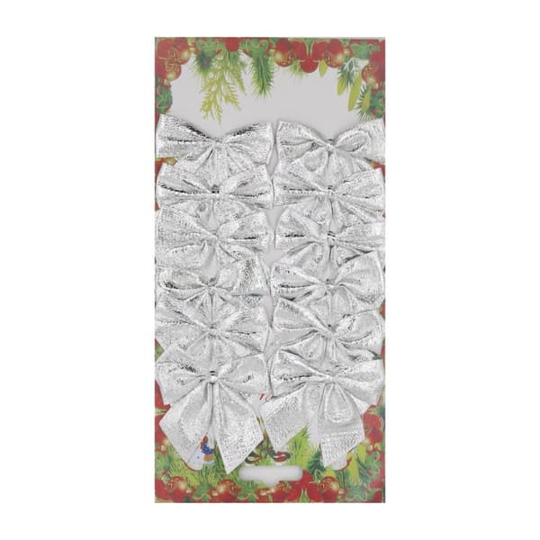 INF Julgirlang med 12 silverrosetter (2 meter)
