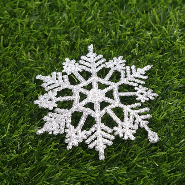 INF Juldekoration Snökristall silver 12-pack