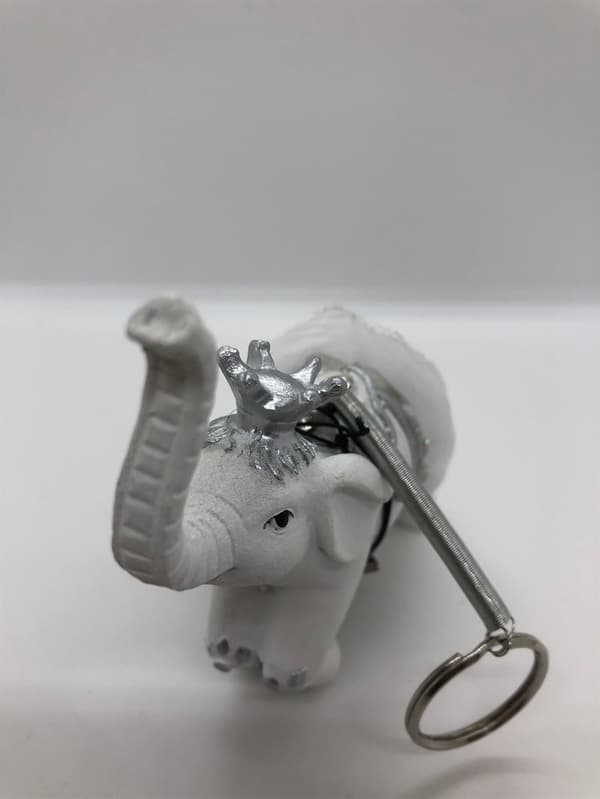 ophæng med Elefant i hvid - 1 stk. tilbage