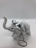 Miniatyrbillede 1 af 3: ophæng med Elefant i hvid - 1 stk. tilbage