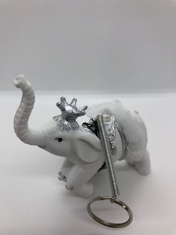 ophæng med Elefant i hvid - 1 stk. tilbage