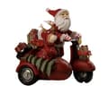 Miniatyrbillede 1 af 2: Julemand på scooter m/rensdyr , så skøn på hylden