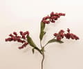 Miniatyrbillede 2 af 2: Kunstig blomst, i bordeaux med hver 3 grene