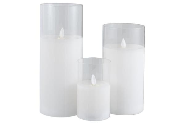 LED lys i glas Højde 30 cm