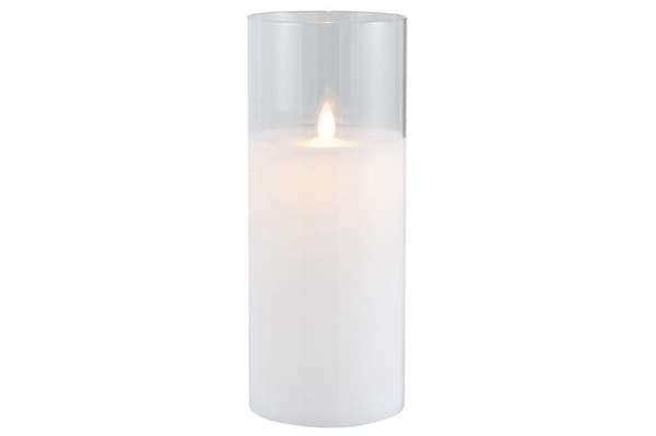 LED lys i glas Højde 30 cm