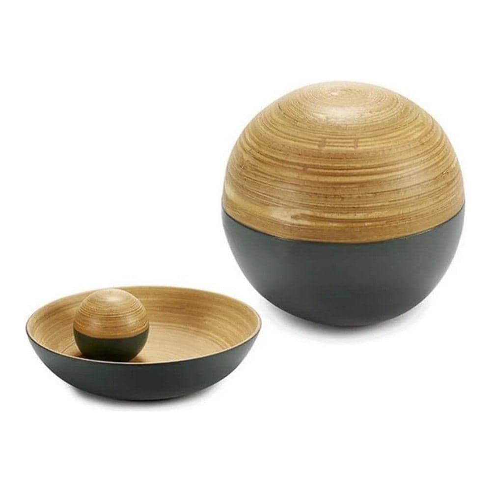 Dekorationsboll Grå 10 (10 x 10 x 10 cm) Bambu