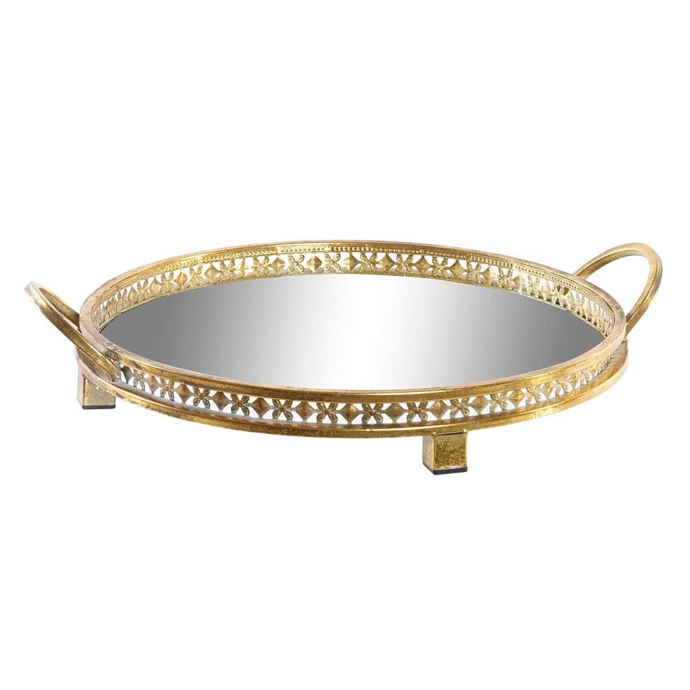 Bordsdekoration DKD Home Decor Speglar Gyllene Metall Arab (40 x 34 x 8 cm)