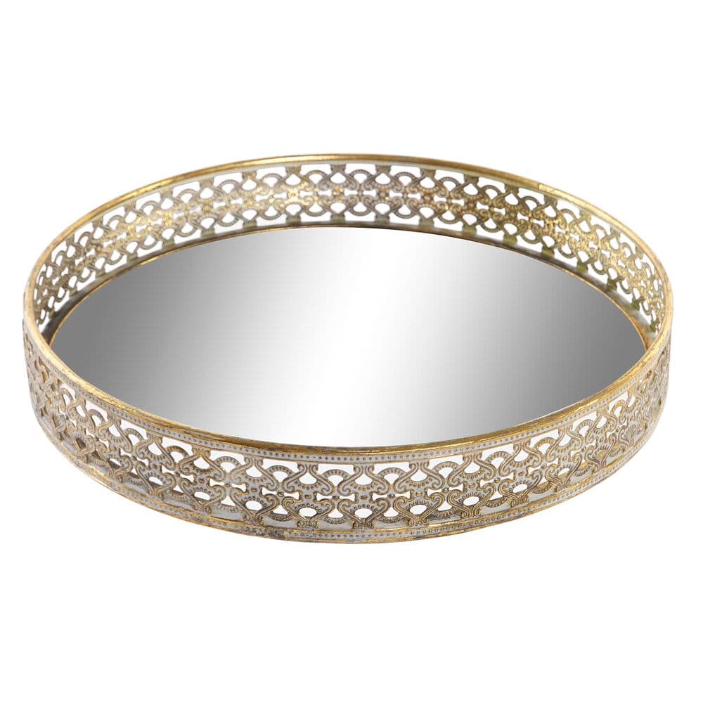 Bordsdekoration DKD Home Decor Speglar Gyllene Metall Arab (30 x 30 x 4,5 cm)