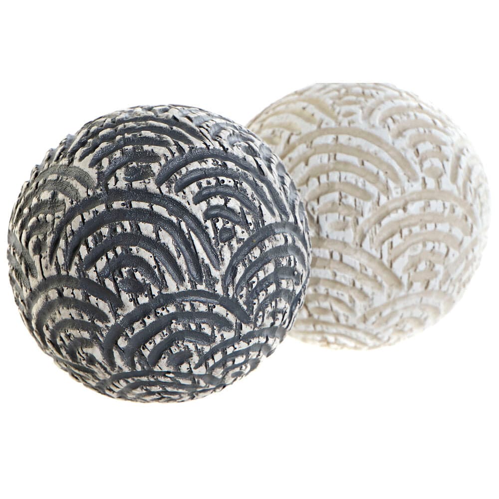 Dekorationsboll DKD Home Decor Harts Orientalisk (10 x 10 x 10 cm) (2 antal)