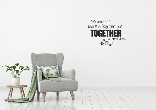 Wall Decal All Together 54x36cm Black