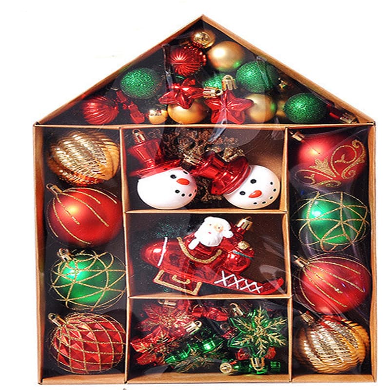 Julgransdekoration 70 delar Flerfärgad