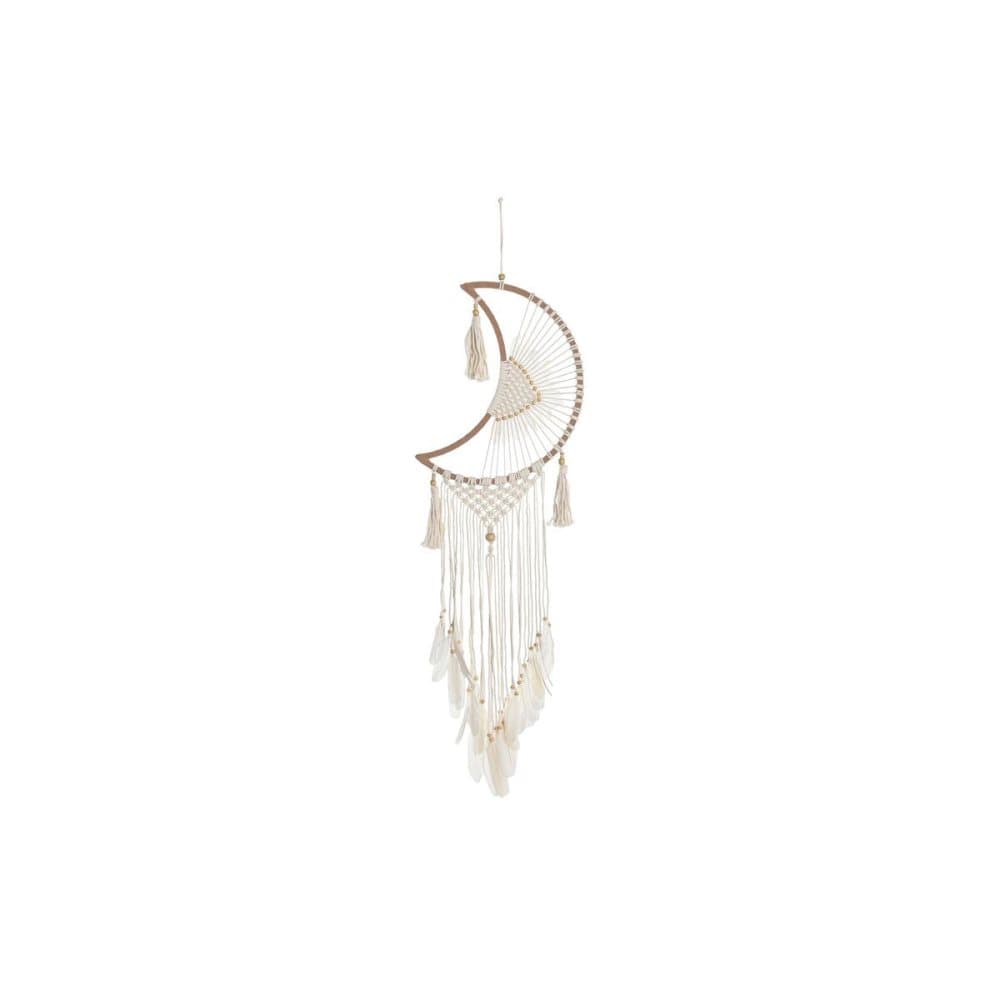 Hängdekoration DKD Home Decor Trä Bomull Måne Boho (30 x 1 x 120 cm)