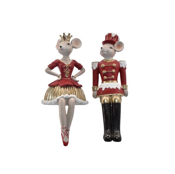 The cutest decoration for your shelf edge Mouse pair, 2 pcs. ass.