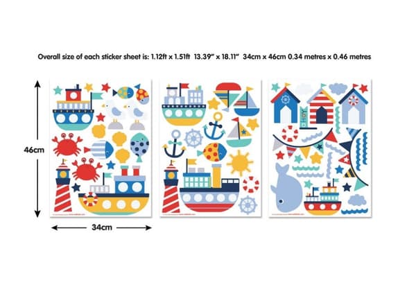 Segelbåtar Wallstickers