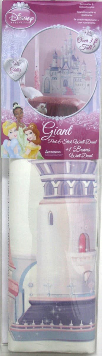 Disney Prinsess Slott Gigant Wallsticker