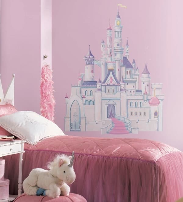 Disney Prinsess Slott Gigant Wallsticker