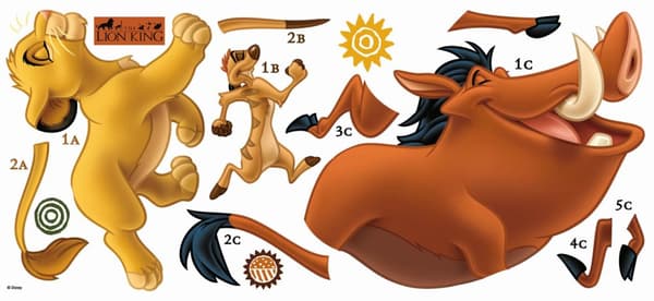 Lejonkungen Gigant wallsticker