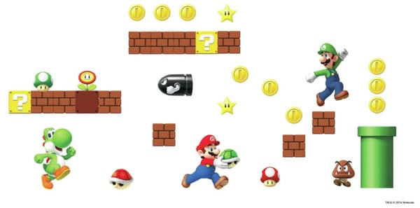 Nintendo Super Mario - Build a Scene Wallstickers