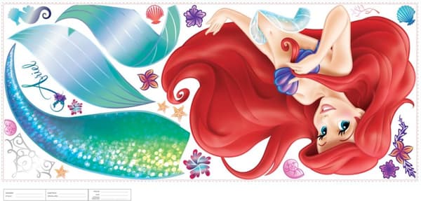 Disney Ariel Den lilla sjöjungfrun Gigant Wallstickers