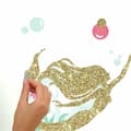 Miniatyrbild 5 av 6: Havfrue glitter wallstickers
