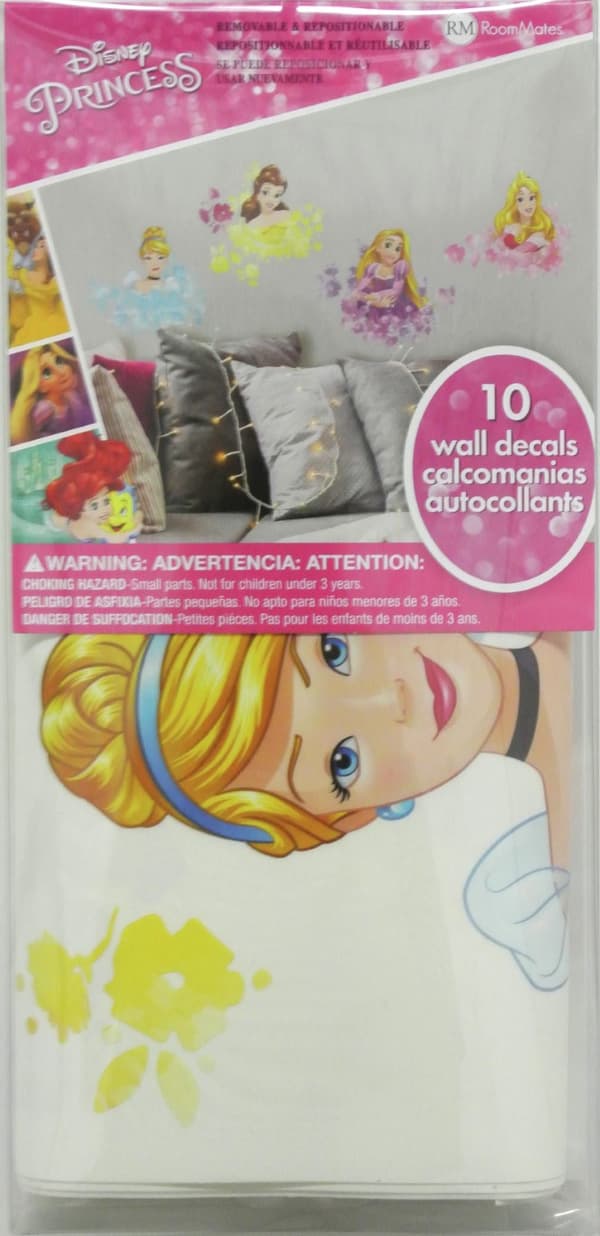 Disney Prinsessa med blommor Wallstickers