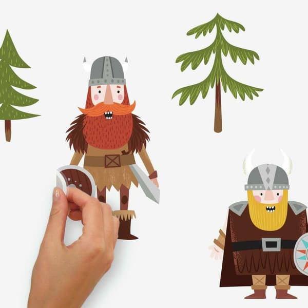 Drakar och vikingar wallstickers