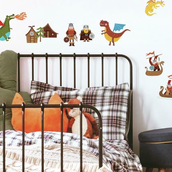 Drakar och vikingar wallstickers
