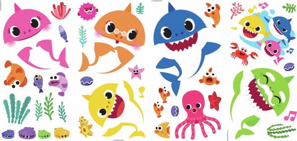 Baby Shark Wallstickers