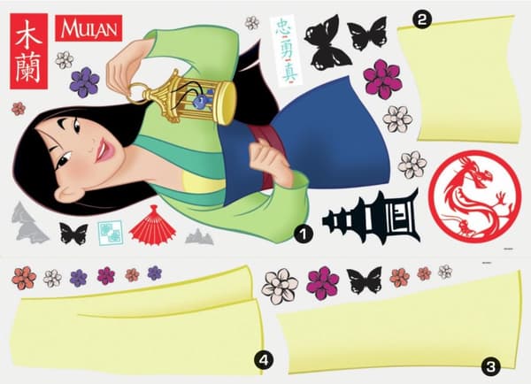 Disney Mulan Gigant Wallstickers