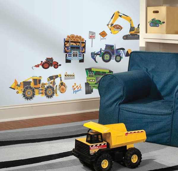 Byggmaskiner Wallstickers