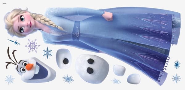 Disney Frost 2 Elsa och Olof Gigant Wallsticker