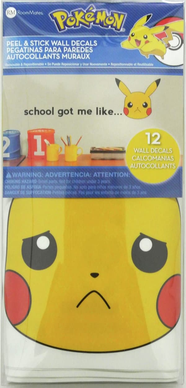 Pokemon PIKACHU Faces Wallstickers
