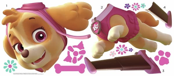Paw Patrol Skye Gigant Wallsticker