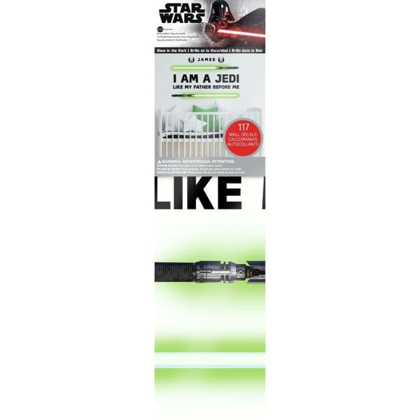 Star Wars ''I AM A JEDI, Like my father before me'' Wallstickers