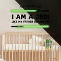 Miniatyrbild 2 av 7: Star Wars ''I AM A JEDI, Like my father before me'' Wallstickers