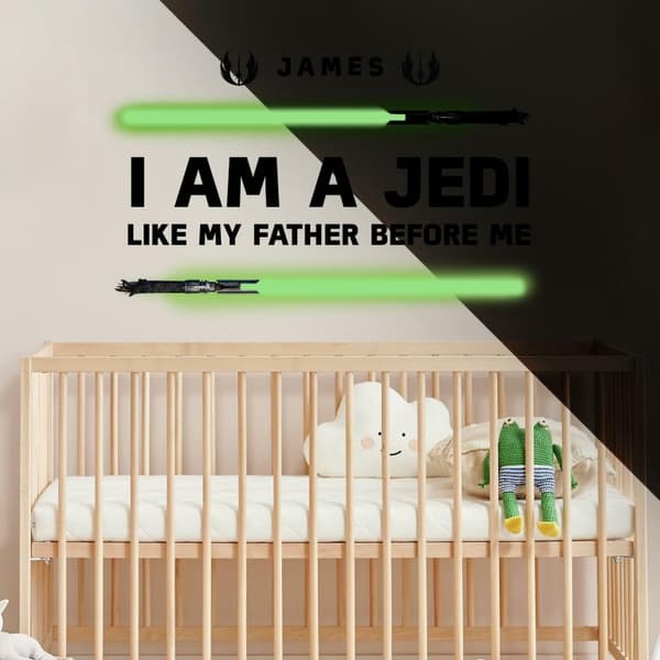 Star Wars ''I AM A JEDI, Like my father before me'' Wallstickers
