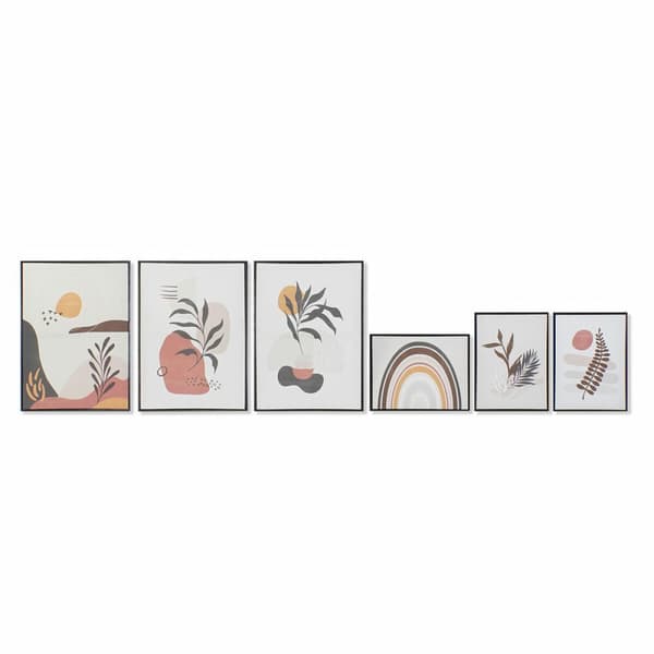 Tavla DKD Home Decor Löv av en växt (40 x 2,8 x 60 cm)
