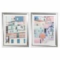 Miniatyrbild 1 av 3: Tavla DKD Home Decor 69 x 3 x 89 cm Hus Urban (2 antal)