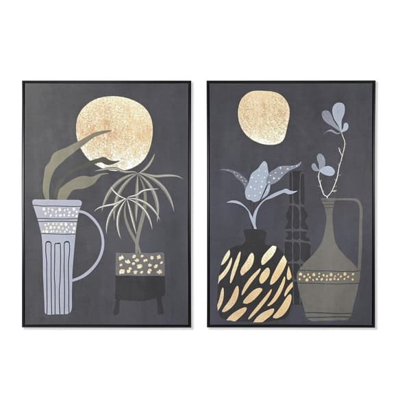 Tavla DKD Home Decor 83 x 4,5 x 123 cm Vas Kolonial (2 antal)