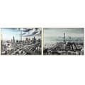 Miniatyrbild 1 av 3: Tavla DKD Home Decor Stad 120 x 4 x 80 cm Loft (2 antal)